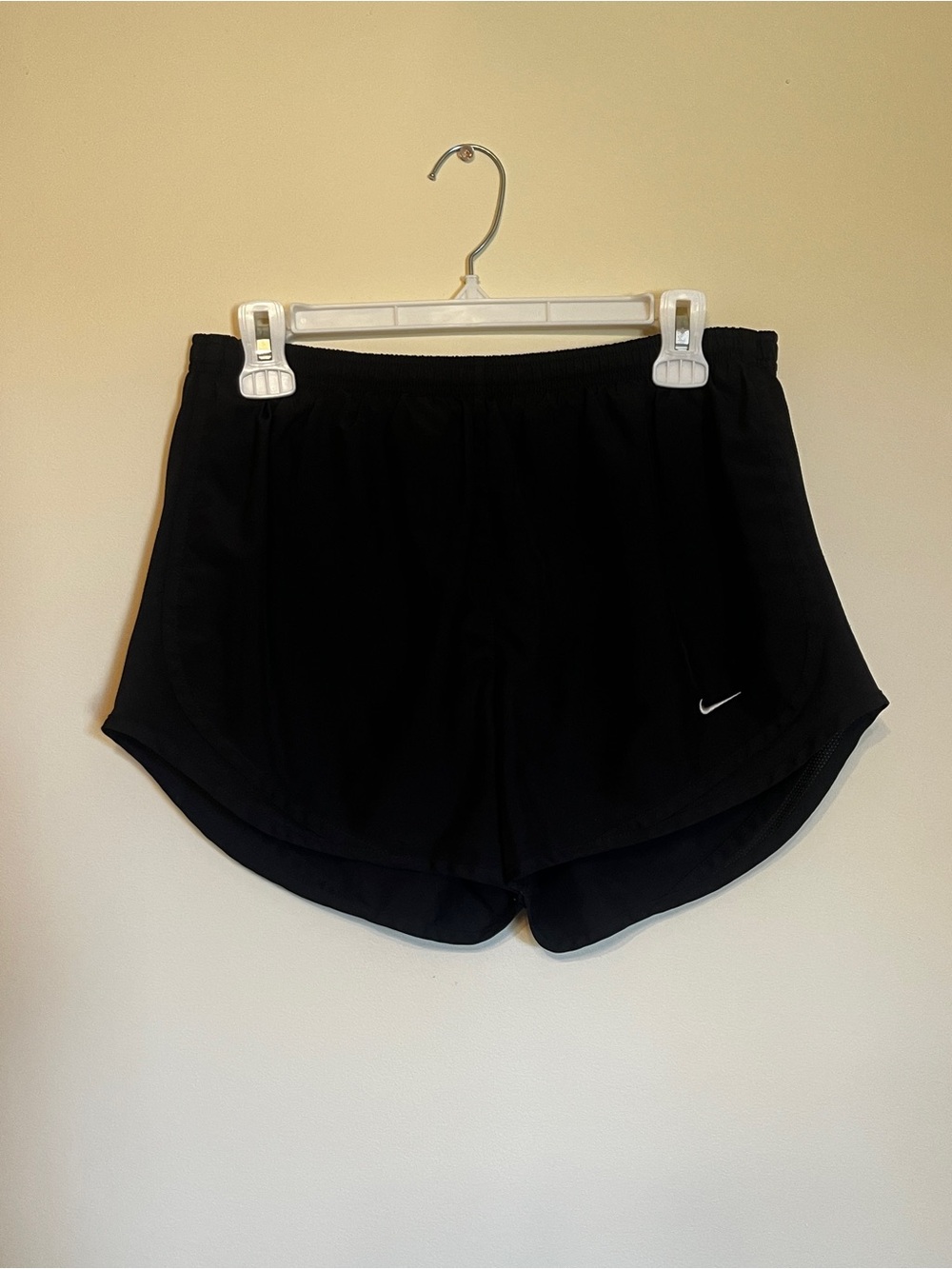 Nike Women’s Black Athletic Running Shorts with Small Swoosh